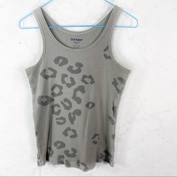Old Navy Other - [Old Navy] Grey Leopard Print Tank